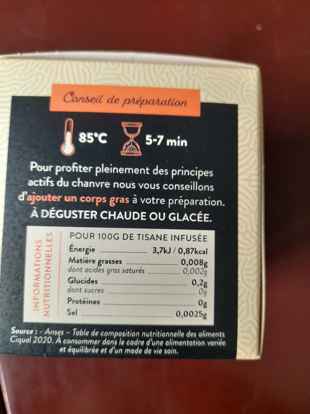 Infusettes riches en CBD Chanvre (30%)